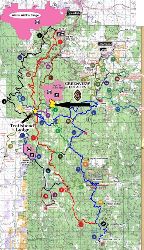 Black Hills, Snowmobile trail map!! :) | Black hills, Spearfish, South ...