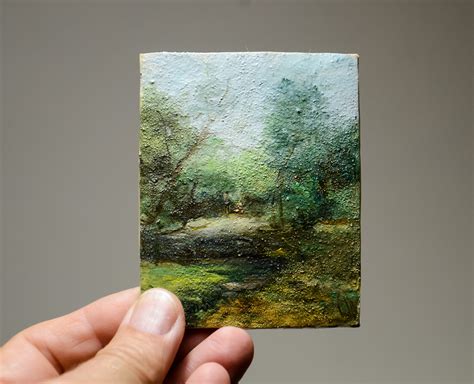 Collectable Miniature Painting With Forest Landscape. Small - Etsy UK