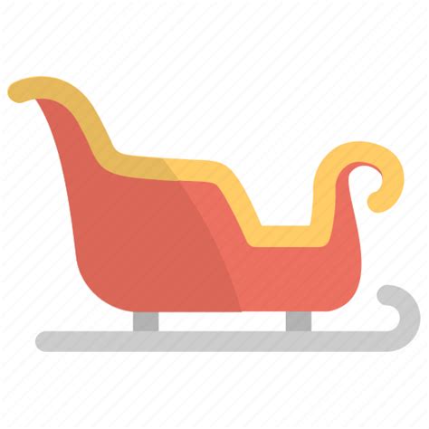 Cartoon sled, santa cart, sled, sledge, sleigh icon - Download on ...