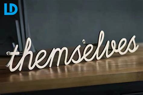 Custom Metal Logo Signs Laser Cut Office Letters Board