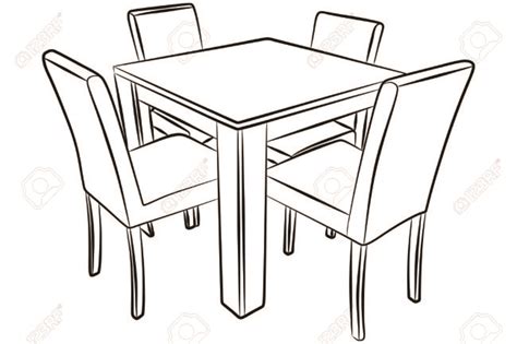 Kitchen Table Drawing at GetDrawings | Free download