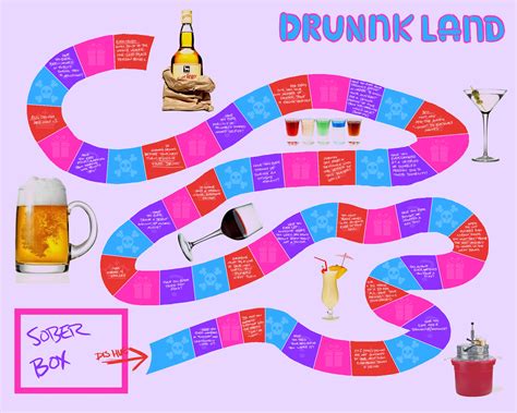 Drinking Board Games - 7 Free PDF Printables | Printablee