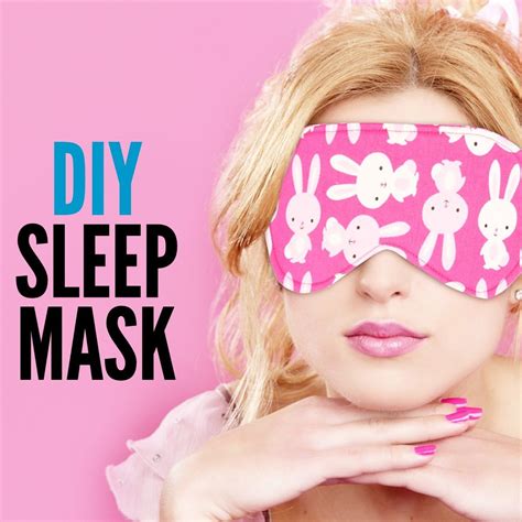 DIY Sleep Mask - Easy Tutorial With Free Pattern | Diy sleep, Diy sleep ...