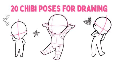 20 Anime Chibi Poses for Drawing - Artsydee | Drawing, Painting, Craft ...