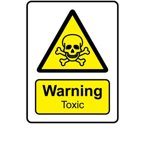 Buy Warning Toxic Labels | Danger & Warning Stickers