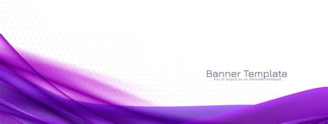 Modern Violet Color Wave Style Elegant Banner Design - Free Download ...