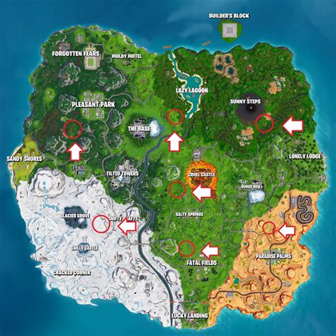 Fortnite Season 9 Challenges – All Sky Platform Locations – Critical Hit