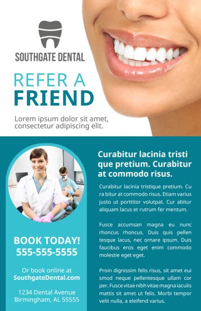 Refer A Friend Dental Flyers