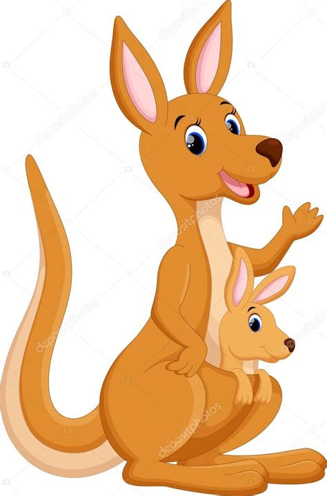 Cute Kangaroo Cartoon