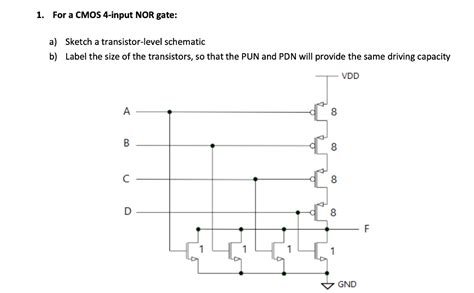 Circuit Diagram Of 3 Input Cmos Nor Gate - IOT Wiring Diagram