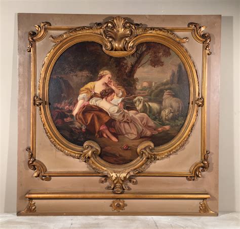 Pair Italian Rococo paintings | www.ClaudiaCollections.com