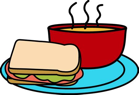 Soup and Sandwich Clip Art - Soup and Sandwich Image