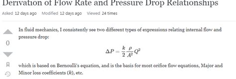 fluid dynamics - Derivation of flow rate and pressure drop - Physics ...