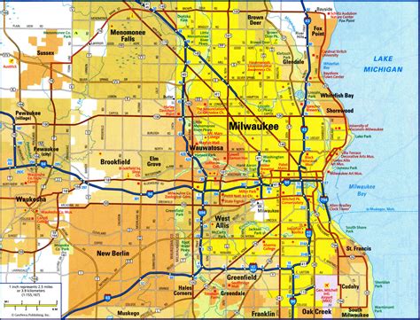 Map Of Milwaukee Wi Area | Images and Photos finder