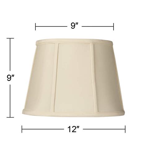 Springcrest Cream Oval Lamp Shade 9x12x9" (Spider) - #76984 | Lamps Plus