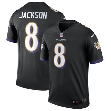 Men's Nike Lamar Jackson Black Baltimore Ravens Legend Jersey