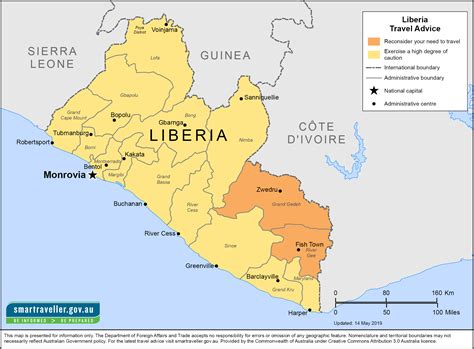 Liberia On Africa Map