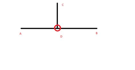 math — 与えられた点からの線分に垂直