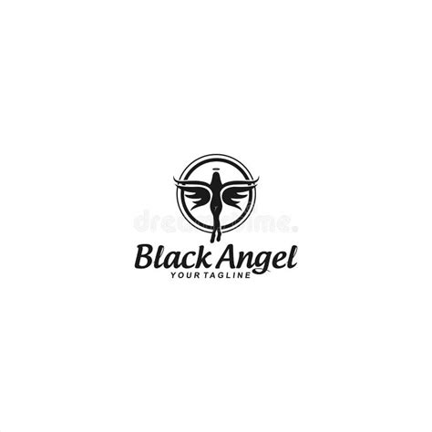 Black Angel logo template stock vector. Illustration of karaoke - 232550021