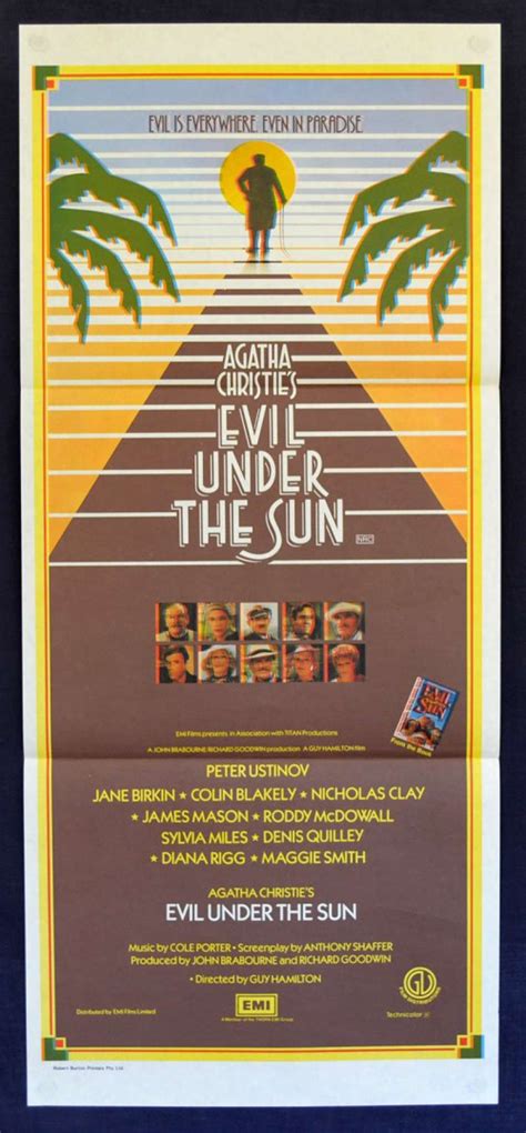 All About Movies - Evil Under The Sun poster Daybill Agatha Christie ...