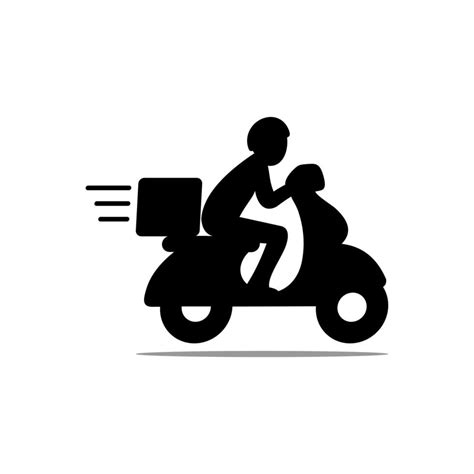 Delivery and Courier Motorbike Logo 12665408 Vector Art at Vecteezy