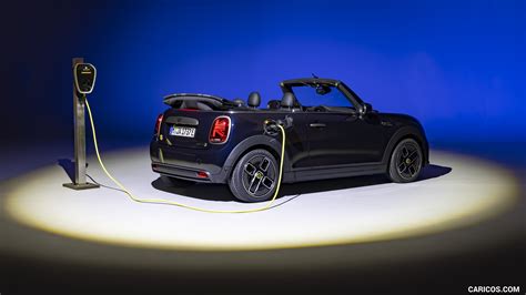 2023 MINI Cooper SE Convertible (Color: Enigmatic Black) - Rear Three ...