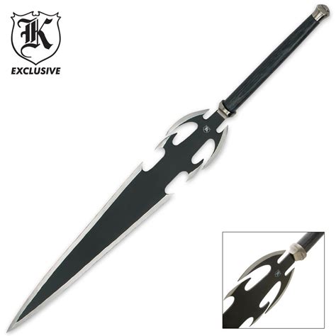 Triple Bladed Dark Demon Slayer Fantasy Sword | BUDK.com - Knives ...