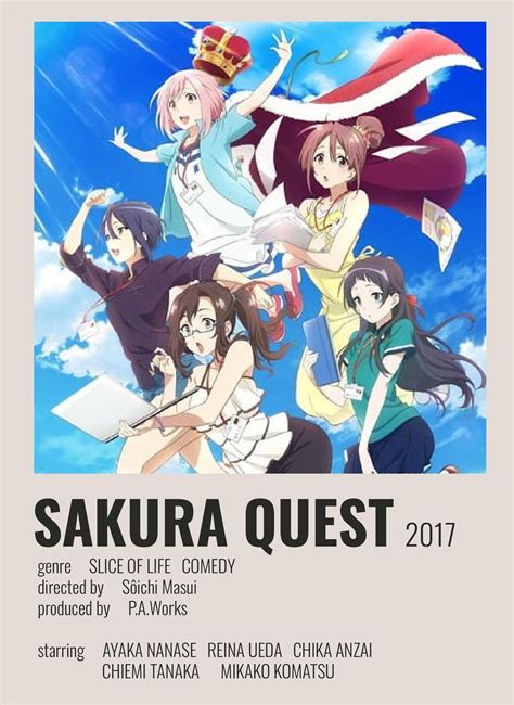 Sakura Quest Poster in 2021 | Sakura quest, Anime shows, Anime titles