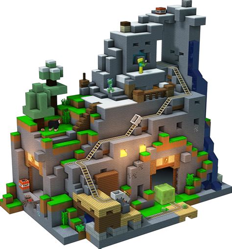 "The Mountain Cave" Minecraft LEGO set, made entirely in Minecraft : r ...