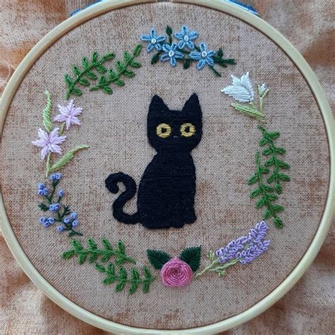 Cat embroidery – Artofit