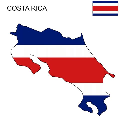 Costa Rica Flag Map and Meaning | Mappr