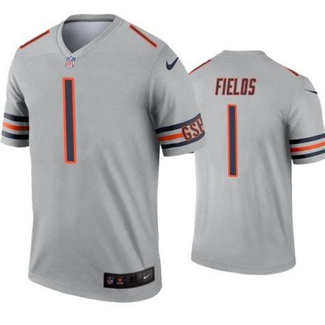 Bears Justin Fields Inverted Silver Legend Jersey – US Sports Nation