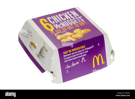 Mcdonalds chicken nuggets box Cut Out Stock Images & Pictures - Alamy