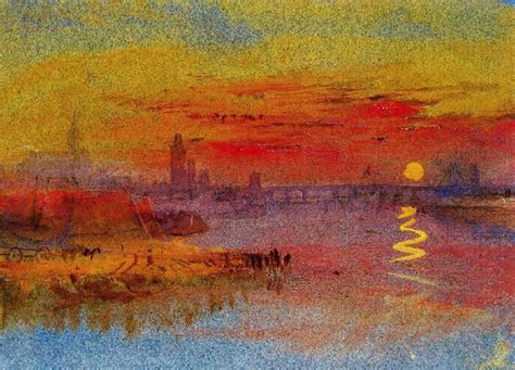 The scarlet sunset, 1833 JMW Turner | William turner, Turner painting ...