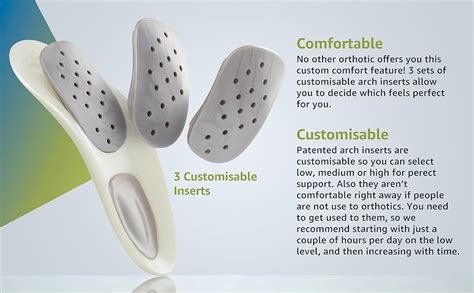 WalkFit Platinum Orthotic Insoles for Women UK3/4 - Men UK3 - EU36/37 ...