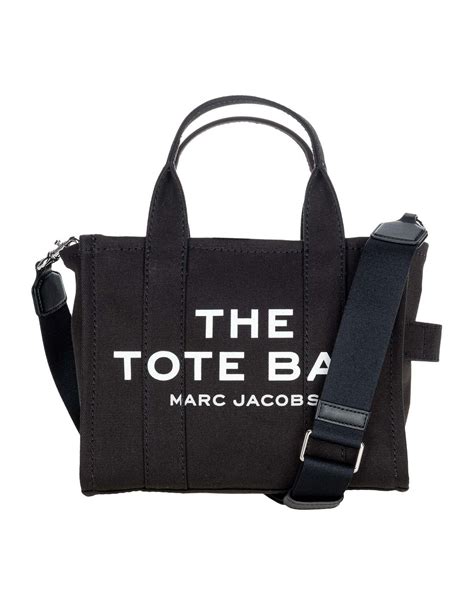 Marc Jacobs Cotton The Mini Traveler Tote Bag in Black - Lyst