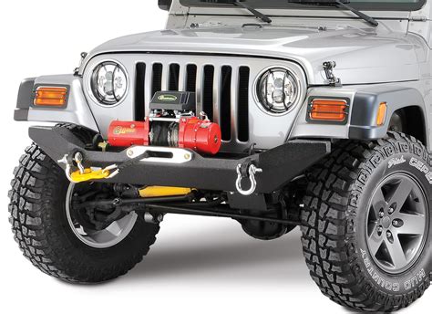 LED Lightbar WINCH BUMPER Full Jeep Wrangler YJ/TJ (87-06) 10595 ...