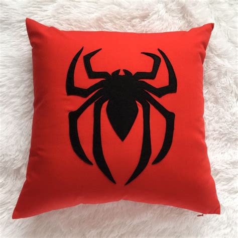 Spiderman Pillow Cover 16x16 Spiderman Cushion Superhero Room | Etsy