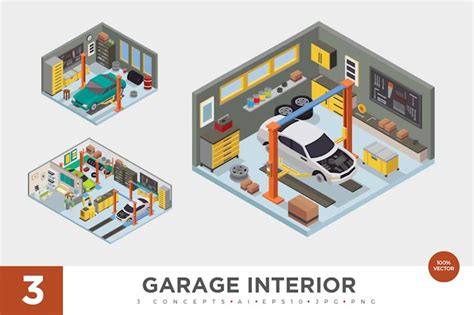 Garage - Background Illustration by deemakdaksinas on Envato Elements