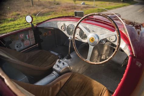 1950 Ferrari 275S-340 America Barchetta Interior (photo: Darin Schnabel ...