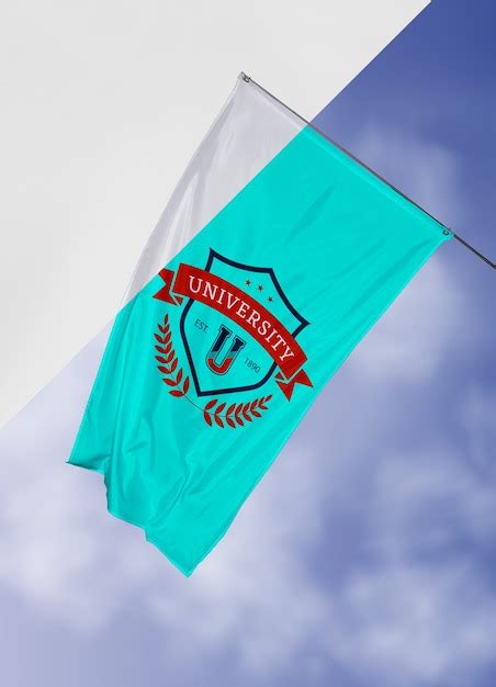 University flag concept mock-up | Free PSD File