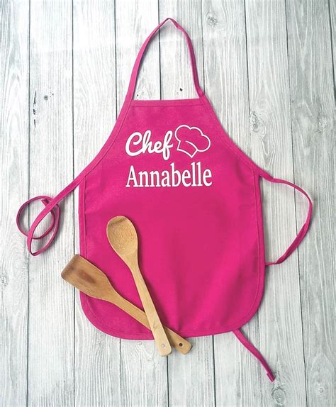 Personalized Kids Apron Boys Blue Cooking Apron Kid Baking - Etsy