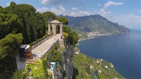 Infinity Terrace - Villa Cimbrone, Ravello - drone phot. | Amalfi coast ...