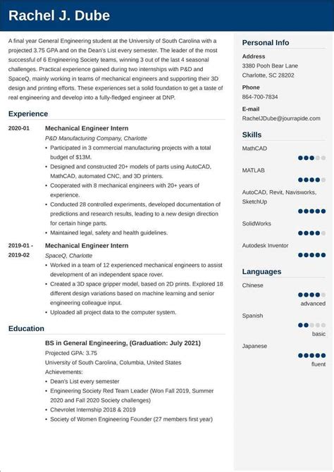 Engineering Student CV—Examples and 25+ Writing Tips