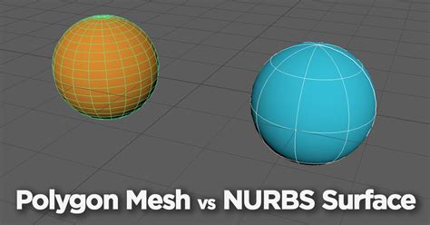 What is difference between Polygon Mesh and NURBS Surface in 3D modeling