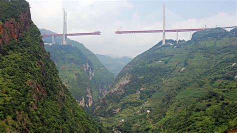 Beipanjiang Duge Bridge During Construction - backiee