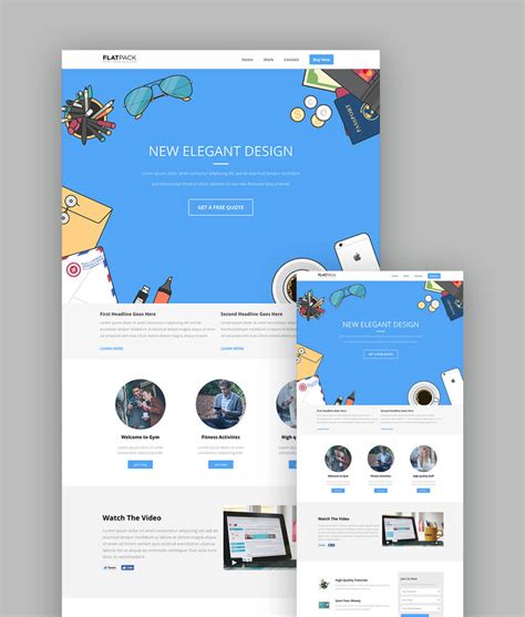 18+ Best Responsive HTML5 Landing Page Templates (2018)