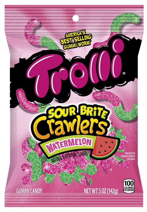 Trolli, Watermelon Sour Brite Crawlers Gummy Candy, 5 Oz - Walmart.com