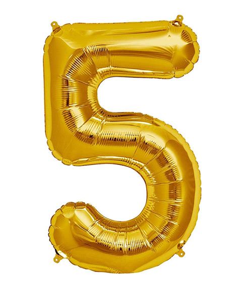 Mylar 34" Gold Balloon | Gold number balloons, Number balloons, Foil ...