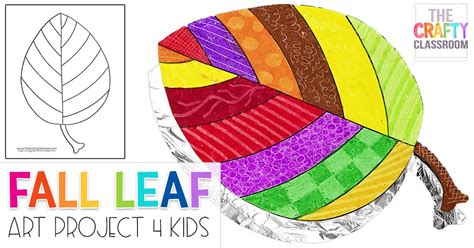 Fall Leaf Oil Pastel Project for Kids